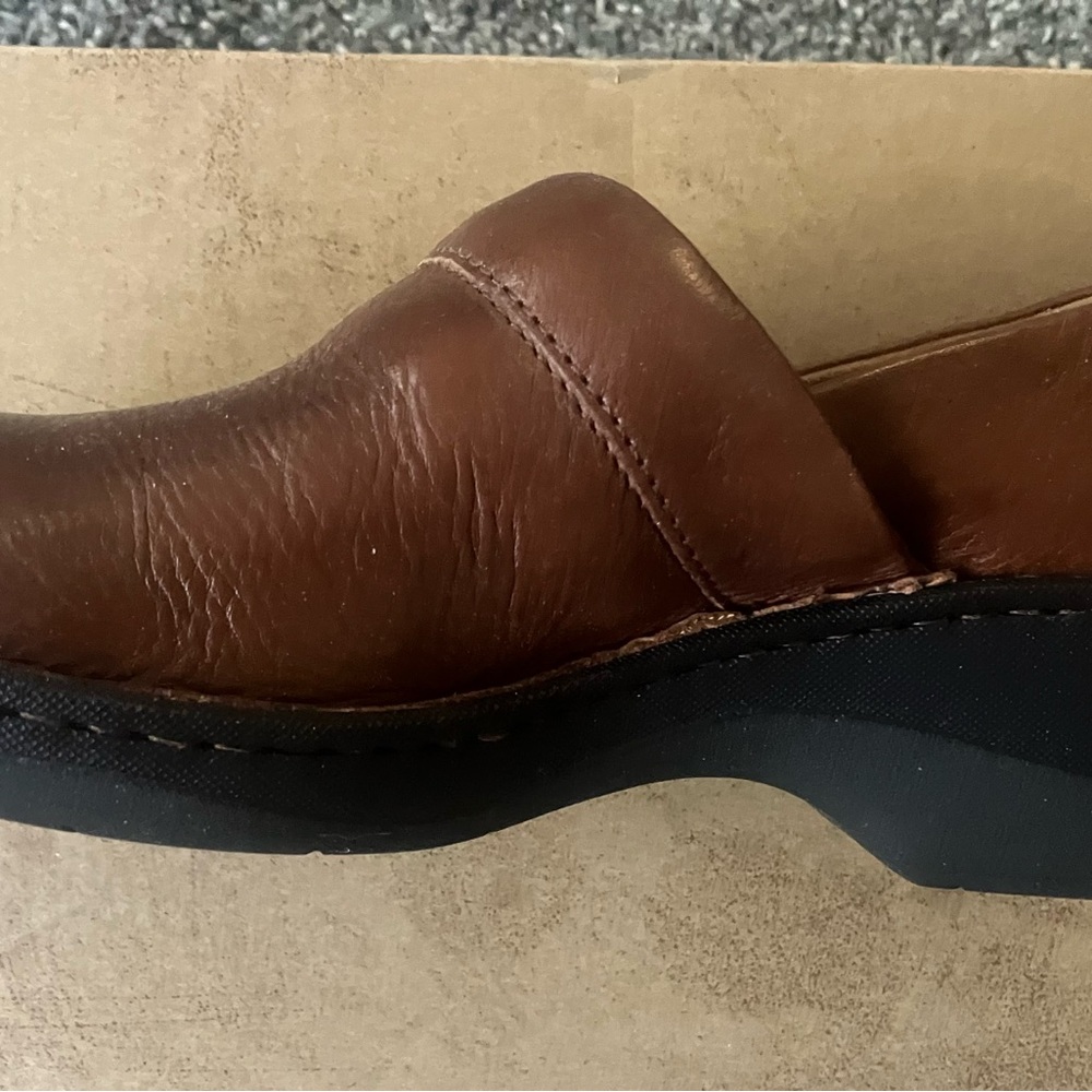 Born Brown Leather Mules